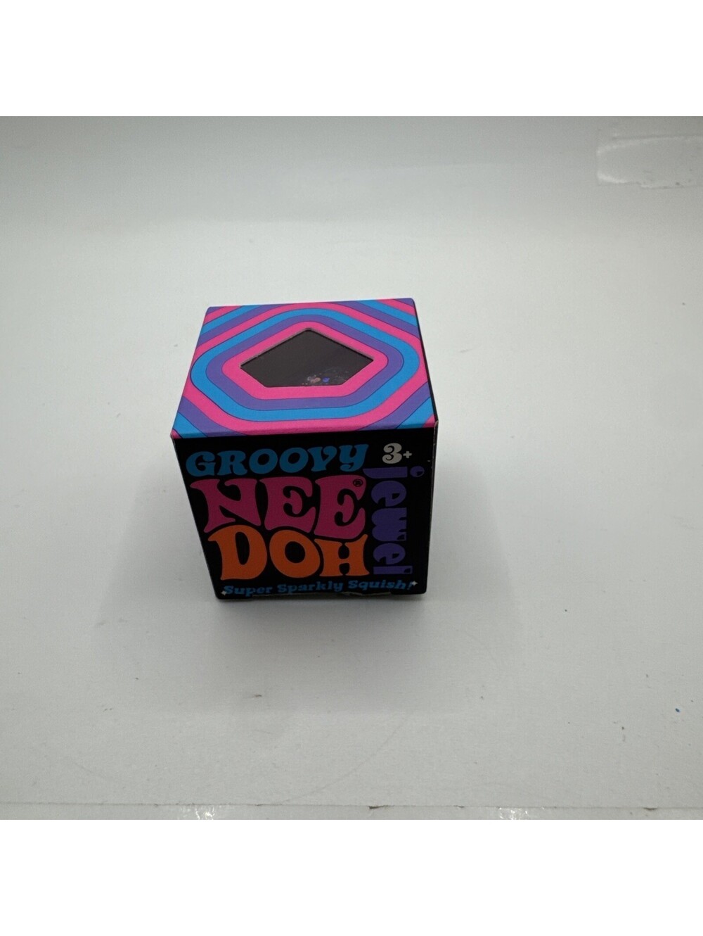 Schylling Groovy NeeDoh Jewel Super Sparkly Squish Stress Ball Toy NEW Pink